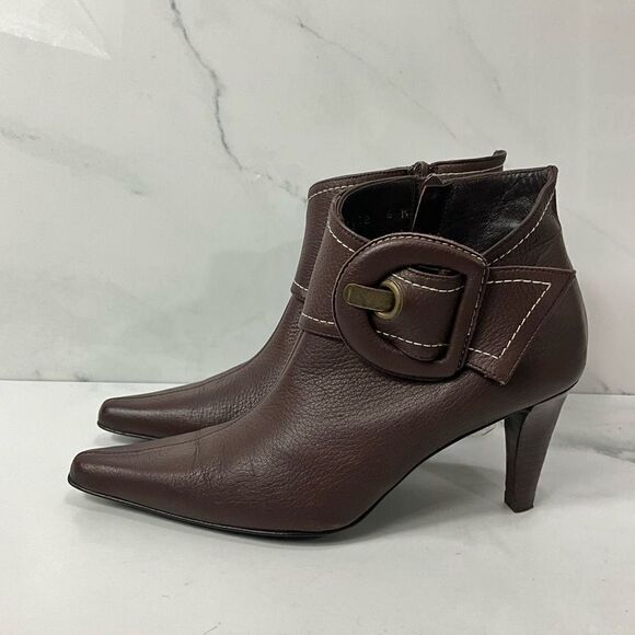 COSTA BLANCA Leather Ankle Booties - Picture 1 of 10